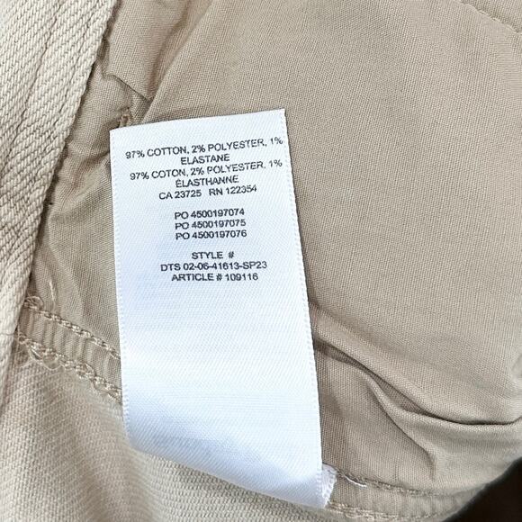 Aritzia Sunday Best Jaden Pant Mid Rise Chino Tan Size 6 Neutral - Picture 8 of 8